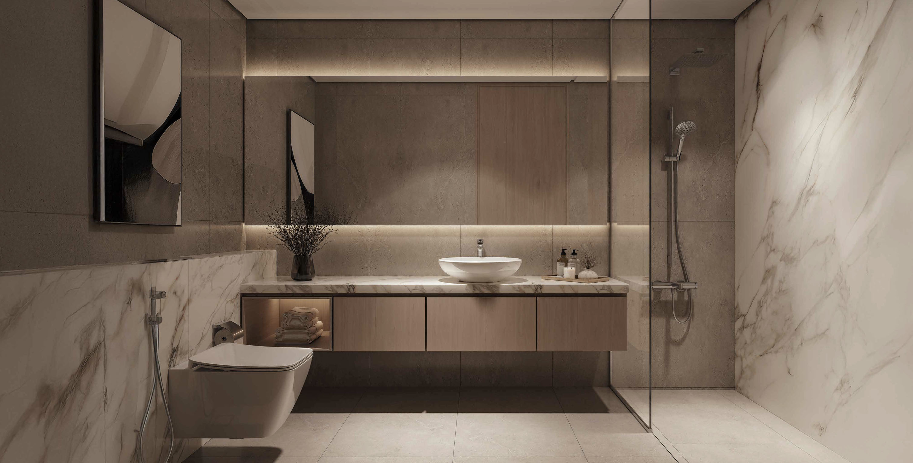 Salle de bain élégante à Playa Viva