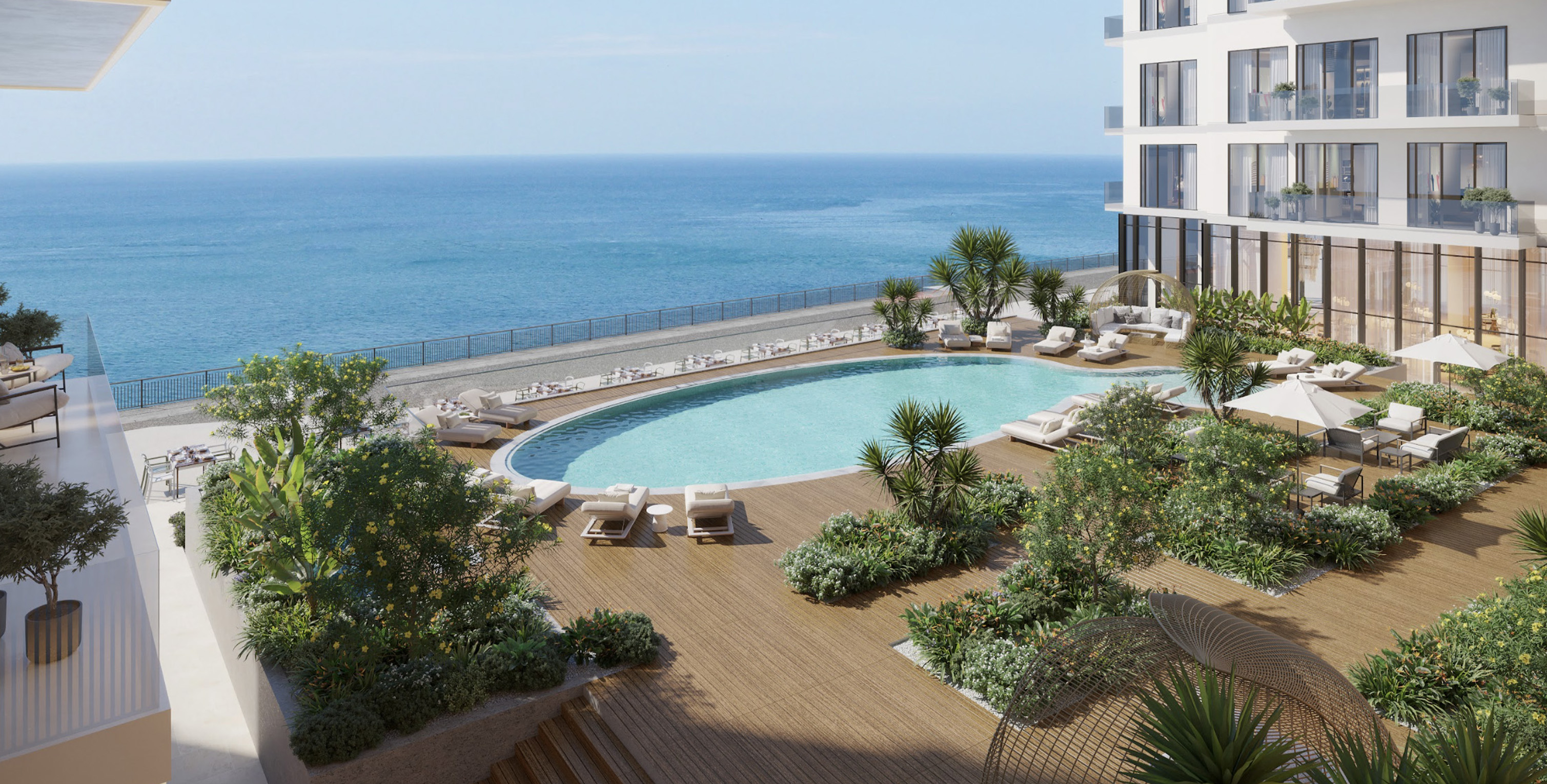 Piscine de Playa Viva avec vue sur mer